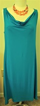 Eileen Fisher Dress with Necklace Bonus Sz.M Turquoise - £39.30 GBP