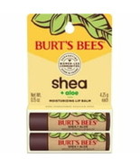 Burt&#39;s Bees Shea + Aloe Moisturizing Lip Balm, 2 CT - $9.94