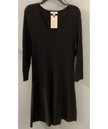 Dana Buchanan NWT Black Ribbed Long Sleeve Sweater Dress Size Large - $24.75