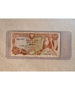 CYPRUS 1989 - 50 CENTS BANKNOTE - SENT - World Money Currency Note - Rar... - $66.23 CAD