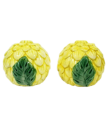 OCI Fitz &amp; Floyd Yellow Chrysanthemum Salt &amp; Pepper Shaker Japan New - €8,57 EUR