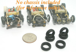 6pc TYCO Slot Car Tyco Pro Curve Hugger HP-2 FRONT TIREs  French Replacements - £5.48 GBP