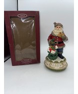 HOME FOR THE HOLIDAYS Visions of Santa 1913 Resin Santa Musical Figure - £19.57 GBP