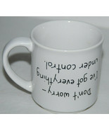 Boynton Turkey Coffee Mug Don&#39;t Worry Everything Under Control Upside Do... - £15.62 GBP