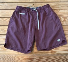 Vuori Men’s Unlined Drawstring Hybrid Swim Trunks Shorts Size M Mauve S2 - £37.33 GBP