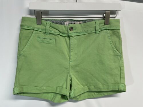 xiomi Made w Love Chino Shorts Stretch Cotton Modern Flat Pocket Green N... - $12.57