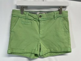 xiomi Made w Love Chino Shorts Stretch Cotton Modern Flat Pocket Green N... - £14.57 GBP