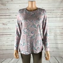 CHARTER CLUB Soft &amp; Cozy Hacci Long Sleeve Peony Floral Pajama Shirt NWT... - £6.85 GBP