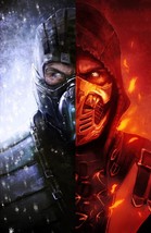 Scorpion vs Sub-Zero Poster | Framed Art | Mortal Kombat | NEW | USA - £15.66 GBP