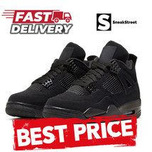 Sneakers Jumpman Basketball 4, 4s - Black Cat (SneakStreet) high quality... - $89.00