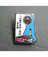 NEW HAMPSHIRE US STATE MAP LAPEL PIN BADGE 1 INCH - £4.50 GBP
