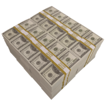 $1,000,000 2000 Series Blank Filler Prop Money Stacks - $999.99