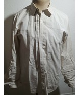 Sean John Tan Long Sleeve button up Shirt PRE-OWNED MEDIUM TAILORD FIT - $18.68 CAD