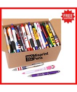 Economical 100 Assorted Misprinted Ballpoint Pens - Ideal for Promotion ... - €31,85 EUR
