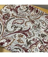 JC Penny Home Paisley Burgundy, Brown &amp; Gray Fabric Shower Curtain 72x72... - $368.46 MXN