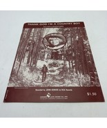 Thank God I&#39;m a Country Boy John Denver 1974 Sheet Music - $55.35 CAD
