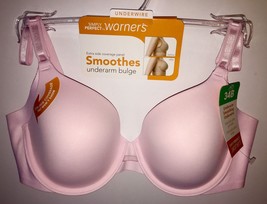 Warners NO SIDE EFFECTS / SMOOTHES UNDERARM BULGE Full Coverage UW Bra P... - $26.99