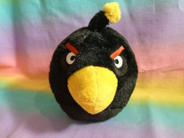 Angry Birds Plush Black Bird Toy 5&quot;  - £3.40 GBP