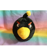 Angry Birds Plush Black Bird Toy 5&quot;  - £3.38 GBP