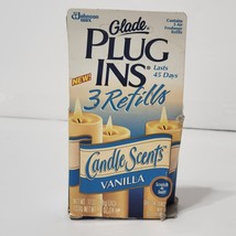 Glade Plugins 3 Air Freshener Refills Candle Scent Vanilla 1995 NOS Seal... - $8.99