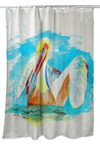 Betsy Drake Pelican in Teal Shower Curtain - £75.93 GBP