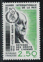 France 1986 Very Fine Mnh Stamp Scott # 2008 Victor Basch - £0.81 GBP