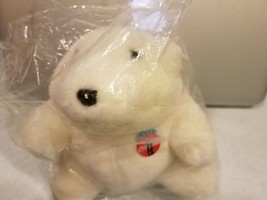 1993 Collectable Coca-Cola Polar Bear with Badge Ltd Ed-Mint in Original Bag - £7.91 GBP