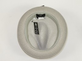 Men's Bently Soft Fedora Briad Straw Hat Stingy Brim Gino Gi217 Silver Gray image 6