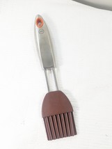 Southern Living Mario Batali Silicone Basting Brush brown Stainless Stee... - $13.00