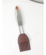 Southern Living Mario Batali Silicone Basting Brush brown Stainless Stee... - $13.00