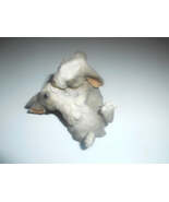 Bunny Kissing  Rabbits Italy VTG Figurine Resin 1988 Original by Castagn... - €12,77 EUR