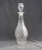 Wexford Anchor Hocking Clear Glass Decanter with Stopper, Vintage 14 3/4 Inches - £5.20 GBP