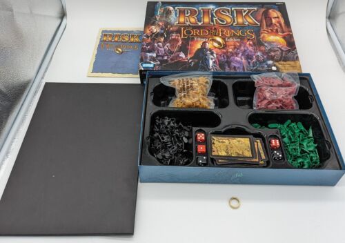 Risk The Lord of the Rings Board Game Parker Brothers 40833 Complete w/ Ring - £27.50 GBP