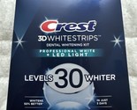 Crest 3D Whitestrips Professional White + LED Light 30 Levels Whiter 38 ... - $54.98