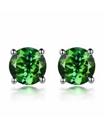 Fashion Jewelry White Gold 14K Genuine Green Tourmaline Gemstone Real Pr... - $215.59