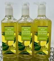 HTF~3 Bath and Body Works Limoncello Lemon Deep Cleansing Hand Soap 8 fl oz NEW - $42.08