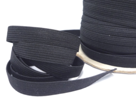 3/4&quot;/ 20mm wide 5-50 yds Strong Thick &amp; Heavy Duty Black Elastic Band EB10 - £4.73 GBP+
