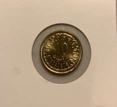 1984 Tunisia 10 milimes Nice Coin BU - £3.51 GBP