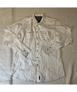 Wrangler Men&#39;s Retro Premium White Snap Shirt MVR531W 2XT Long Sleeve  - $34.19 CAD