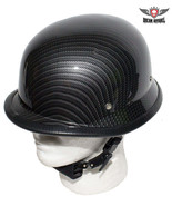 Replica Carbon Fiber German Novelty Helmet XL Biker Costume Prop New Ext... - $49.22 CAD