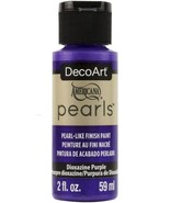 Deco Art Pearls Paint 2oz Dioxazine Purple - £23.95 GBP