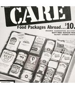 1948 Care Food Packages Advertisement Overseas Abroad Duty Ration Free E2H1 - £14.99 GBP