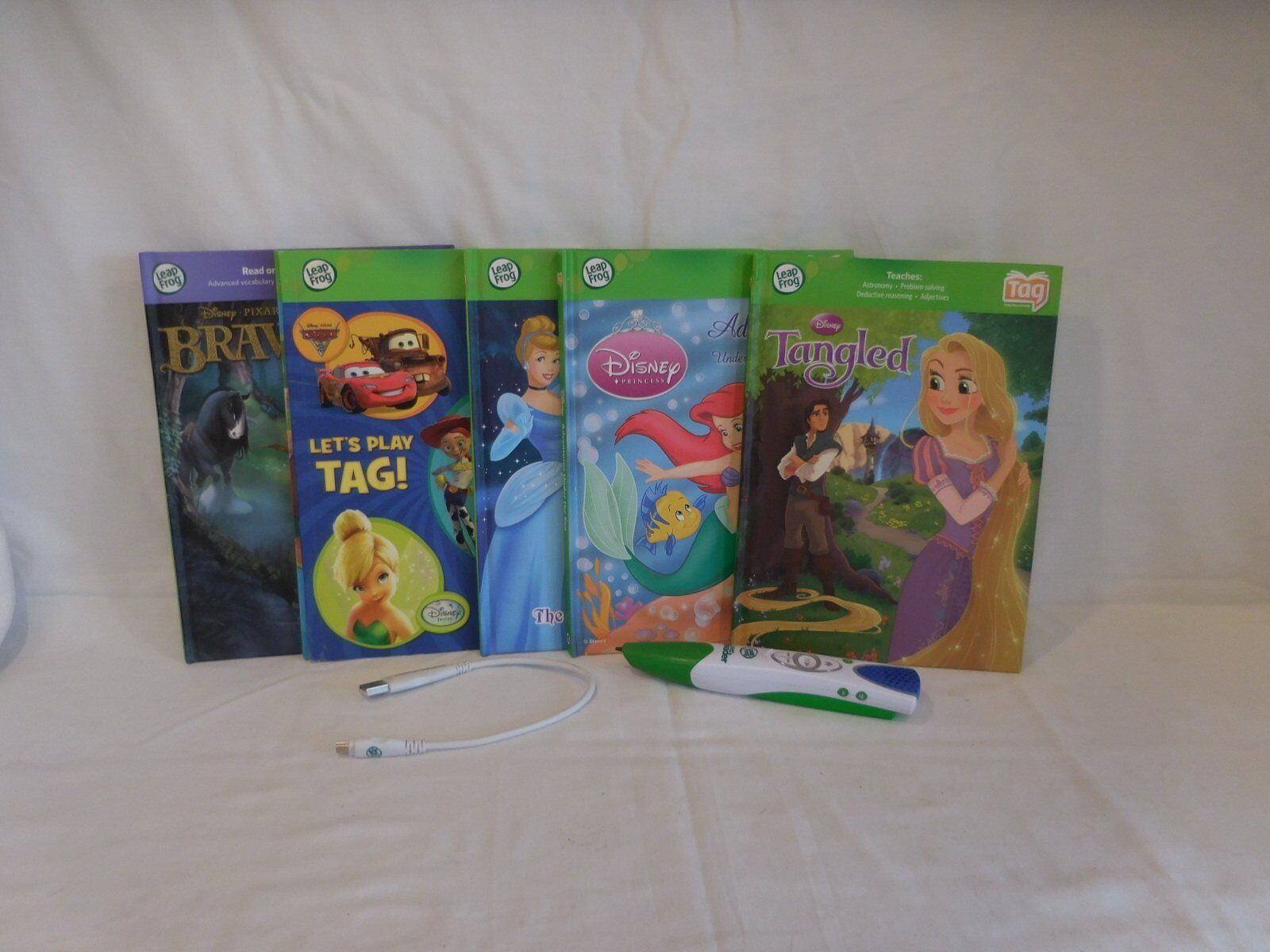 Leapfrog Tag Reading System  Childrens Touch Technology Talking Words 6 Books + - $35.65