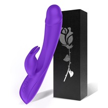 G Spot Rose Rabbit Vibrator, Realistic Dildo Clit Vibrator For Women With 7 Powe - £11.34 GBP