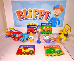 Blippi Deluxe Party Favors Goody Bag Fillers Set of 14 with 10 Figures - £12.54 GBP