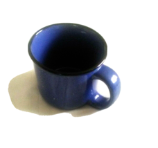 Marlboro Unlimited Vintage Cobalt Blue Speckled Stoneware Coffee Mug - £7.05 GBP