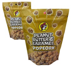 2 Packs Buc-ees Peanut Butter And Caramel Popcorn 6 Oz - $19.95