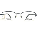 Eight to Eighty Eyeglasses Frames BEA BLUE Rectangular Half Rim 51-17-135 - £44.56 GBP