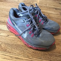 Nike Air Max+ FitSoles Running Shoes Gray &amp; Pink 555363-006 Women&#39;s 6.5 - £5.50 GBP