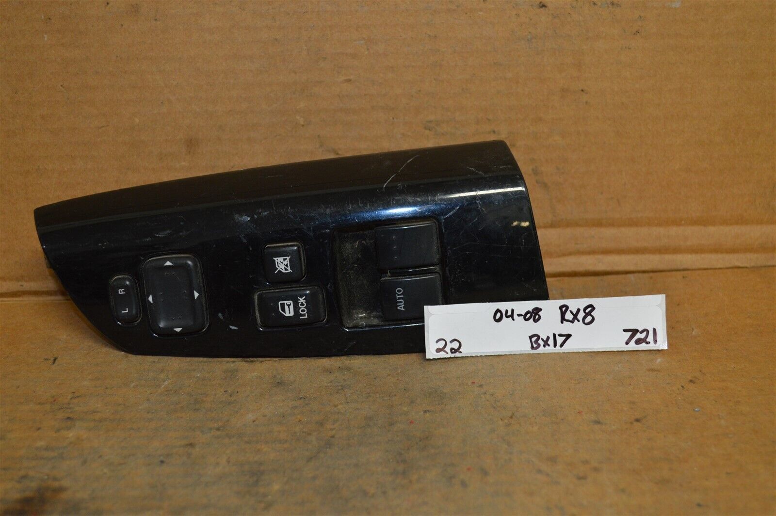 04-08 Mazda RX8 Driver Left Master Window Door FE01684L6 Switch 22-Bx17-721 - $7.99